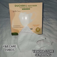 Masker Duckbill Y&amp;B Care Embos Isi 50 Pcs