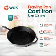 Pan Cast Iron 30cm/Wok Pan/Frying Pan