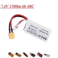 Brand new High Quality High Rate 40C 7.4V 1500mAh Lipo RC Helicopter Parts 2s Lithium battery 7.4 v 