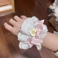 Pink Bow White Lace Sleeve Sweet Fashion Headwear High-End Exquisite Hand Accessories C26.04.28C26.0