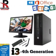 HP  Elitedesk  Intel Core i3-4th Gen PC Only +  Full Set   [ Refurbished ]