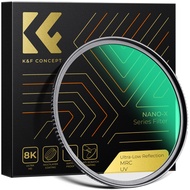 K&F concept 49mm-82mm 95mm Ultra-Low Reflectivity(0.1%) UV Filter with 28 Multi-Layer Coatings Ultra