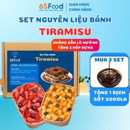 [KÈM HỘP ĐỰNG] Set Làm Bánh Tiramisu nhà 6SFOOD Vị Matcha-Cacao Mouse Tiramisu Dâu Tây-Chanh Leo