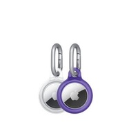 Tech21 EvoPop 護殼，適用於 AirTag (2 個裝) - 紫色和透明