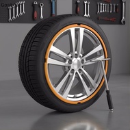 Goshop 5Pcs Universal Wheel Rim Protector Strip Car Motorcycle Bicycle Wheel Guard Anti Scratch for 