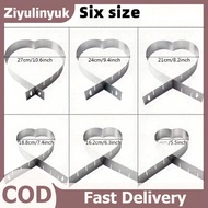 ziyulinyuk Cake Molds Heart Shaped Stainless Steel Adjustable Retractable Mousse Ring Heart Chocolat