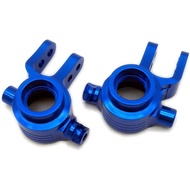 2pcs Aluminum Front Steering Blocks Axle Carrier Blue for Traxxas 1/10 Slash 4X4 Stampede 4X4 Rustle