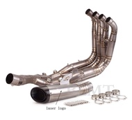 [Dianc] สำหรับ BMW S1000RR ไทเทเนียมอัลลอยด์ไอเสียรถจักรยานยนต์แบบเต็มระบบ2019-2023ท่อเชื่อมกลางหน้า