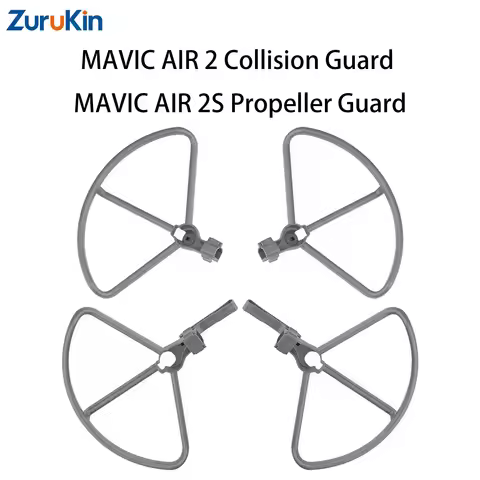 For DJI Air 2/2S Height-Adjustable Landing Gear & Propeller Guards Foldable Anti-Collision Compatibl