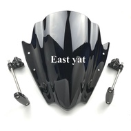 Motorecycle Adjustable Bracket Windshield WindScreen For BMW KTM Ducati Honda Yamaha 2001-2005 FZ1 F