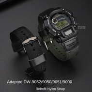 16mm watch strap For Casio DW-9052 DW-9050 DW-9051 DW-9000 electronic watch modified with nylon canv