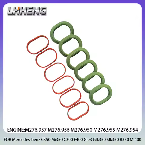 Intake Manifold Upper & Lower Gasket Set For Mercedes-Benz 3.5L 3.5 L T V6 GAS 12-18 M276.957 M276.9