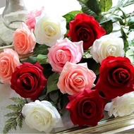 [1 Pcs] Bunga Mawar Latex / Bunga Mawar Artificial Palsu / Bunga Mawar
