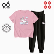 GC - Unisex Kids Suit Black T-Shirt + JOGGER - UNICORN 001