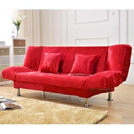 🛋️ 180x95CM 3 Three Seater PILLOW RED MERAH Sofa Bed Furniture Office Long Big 3-Seater Mattress Home House Affordable