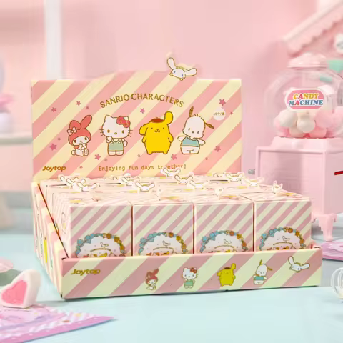 Kawaii Sanrio Hello Kitty Cinnamoroll Melody Pompompurin Tape Stickers Hand Acount Gold Stamping Sti