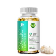 Odorless Garlic Capsules 1000mg For Heart &amp; Liver Health Blood Pressure Health Cholesterol Levels Immune System Support