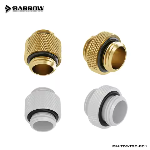 Barrow Mini Dual Extender Butted Fitting Male-Male G1/4" For Pump Combine Reservoir Valve TB2D-MINI0