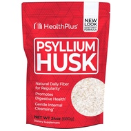 Health Plus, Psyllium Husk, 24 oz, 96 Servings - Natural Detox, Daily Dietary Fiber Supplement, Cons