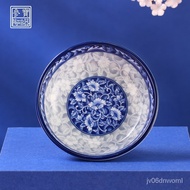 S78DShenbao Ceramic Seasoning Plate Saucer Dish Vinegar Dish Household Tableware Blue and White Porcelain Tableware Pick