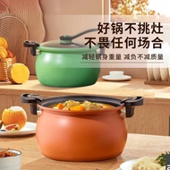 S-T🔰Chubby Dudu Low Pressure Pot Large Capacity Pressure Cooker Pressure Cooker Soup Pot Household Non-Stick Induction C