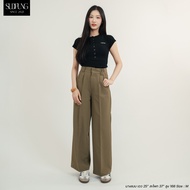 Sudpung Twain hasp_SP001 กางเกงขายาว กางเกงขากระบอก เหมาะสำหรับคนเอวเล็ก สะโพกใหญ่ ใส่แล้วสูงมาก