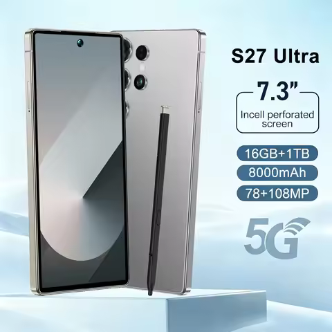 HOT 2026 NEW High Quality S27 Ultra Global Version Original Intelligent 4G 5G Dual Card Dual Standby