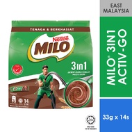 [East Malaysia] NESTLE Milo 3in1 Activ-Go Mixes Stp 33g x 14s (Halal)