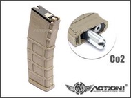 【Action!】補貨中）GHK 新版輕量化 GMAG M4 G5 GBB專用 35發 CO2彈匣 (沙) MK18