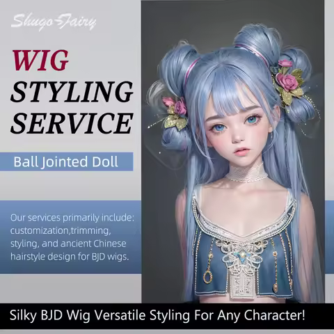 Wig Styling Service for 1/3 1/4 1/6 BJD Dolls - Handmade Custom Wig Design by ShugaFairy