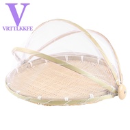 Hand-Woven Food Tent Basket Tray Fruit Vegetable Bread Storage Basket Simple Atmosphere Outdoor Picn