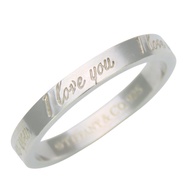 แหวน TIFFANY & Co. รุ่น I LOVE YOU วัสดุเงิน 925 น้ำหนักประมาณ 2.4 กรัม 【สินค้ามือสอง】