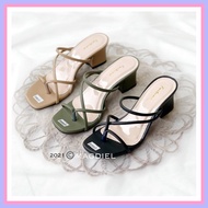 Women's High Heel Casual Shoes 9890Is Hels Iw970 Women 2 Strap J05 Magdiel Chunky Heel / 5Cm Tofu He