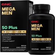 GNC Mega Men 50 Plus Multivitamin Caplet, Terbukti Klinikal, Kesihatan Jantung & Prostat, Vitamin B,