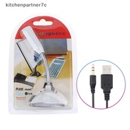 kitchenpartner7c 3.5mm USB Desktop Microphone With Stand For Laptop PC Gaming Streaming KNE
