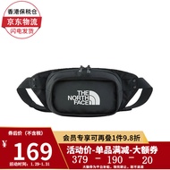 the North Face 【断码特惠JD物流香港直发】北面美版腰包男女通用户外斜跨包胸包3L KY4-黑/白色 均码