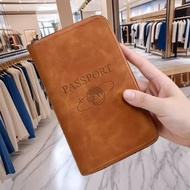 purse woman wallet for women Beg pasport anti-magnetik baru, beg ID zip, tiket udara, pemegang paspo