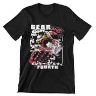 KATUN BA059 Luffy One Piece Gear Fourth Anime T-Shirt, 30s Combed Cotton, Children's to Adult Sizes