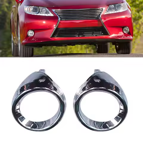 For Lexus ES300h ES350 2013 2014 2015 2.5L 3.5L Car Front Bumper Chrome Fog Light Cover Trim Left Ri
