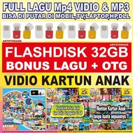 Usb Flasdis VIDO KARTUN TERPOPULER flashdisk fkashdrive 32GB bonus otg & bonus vido
