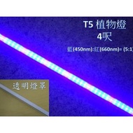 【ARS生活館】LED 植物燈 LED日光燈管 T5 4呎 藍(450m):紅(660nm)=5:1