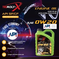 TRIMOLY-X TRIMOLYX 0W20 FULLY SYNTHETIC ENGINE OIL SP/CF 4L Car Minyak Hitam Minyak Enjin Kereta TRI