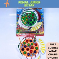 Mainan Anak Pancingan Ikan Magnet Elektrik JUMBO/Mainan Edukasi Kemal