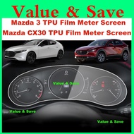 Mazda 3 BP 2019 - 2025 CX30 TPU Film Meter Protective Screen Protector Automotive Interior Instrumen