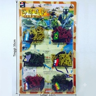 Mini army toy set between countries, toy people