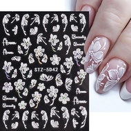 5D embossed flower sticker Christmas pattern super beautiful silk sticker barbie letter and number s