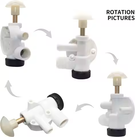 RV Toilet Water Valve Kit 385314349 314349 Fit Dometic Sealand VacuFlush Camper Motorhome