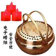 Chimney g3 Copper Ornaments Fire Gun Stove Prosperous Basin Feet j8 Fire New Home Housewarming Dowry