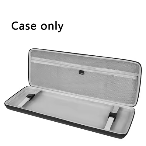 Geekria Full Size Keyboard Case, Hard Shell Travel Carrying Bag for 108-Keys Keyboards, Compatible w