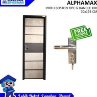 Pintu Kamar Mandi Wc Alphamax Boston G Door Pvc Grey Aluminium Kanan